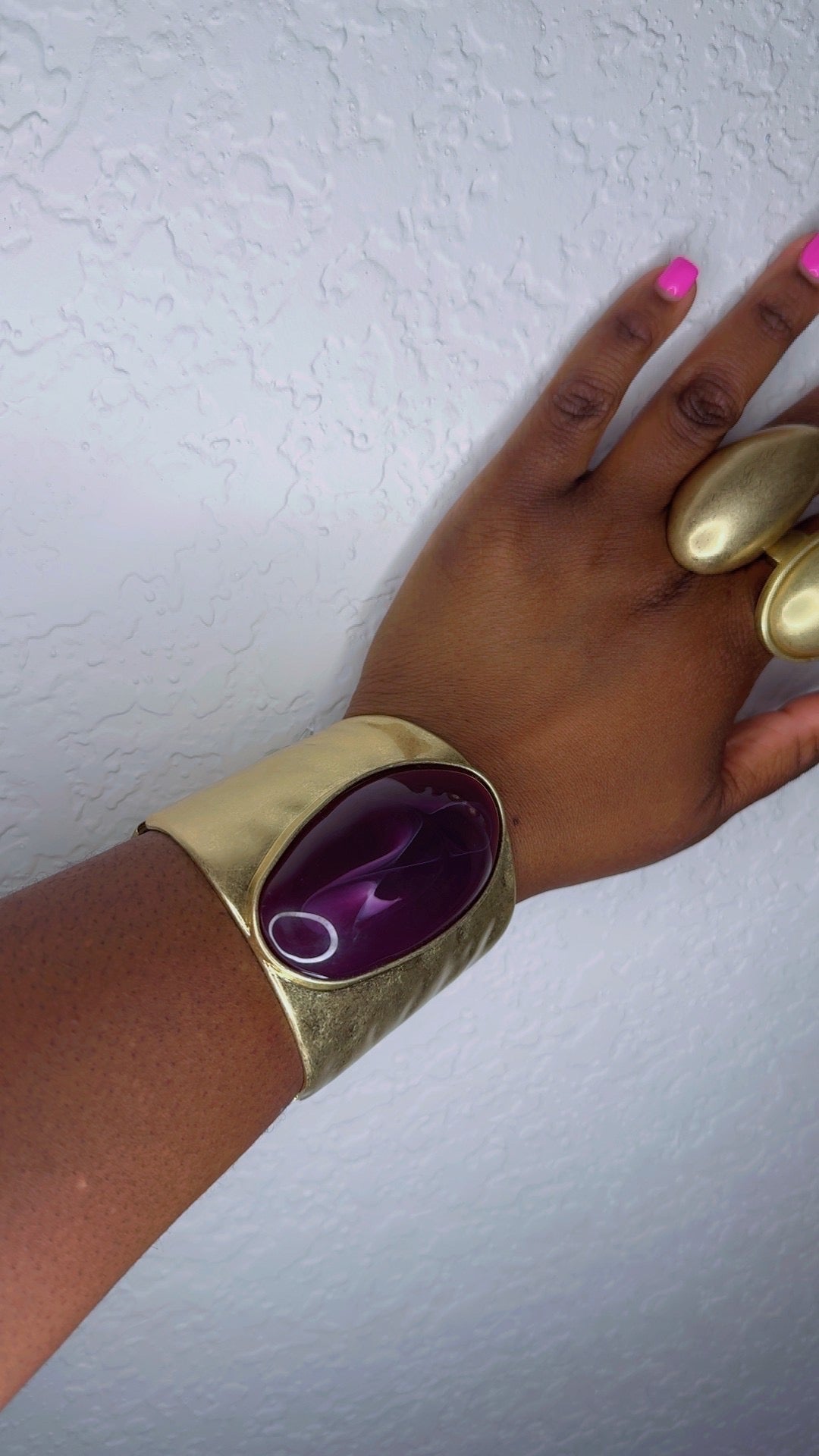 Stone Cuff Bracelet