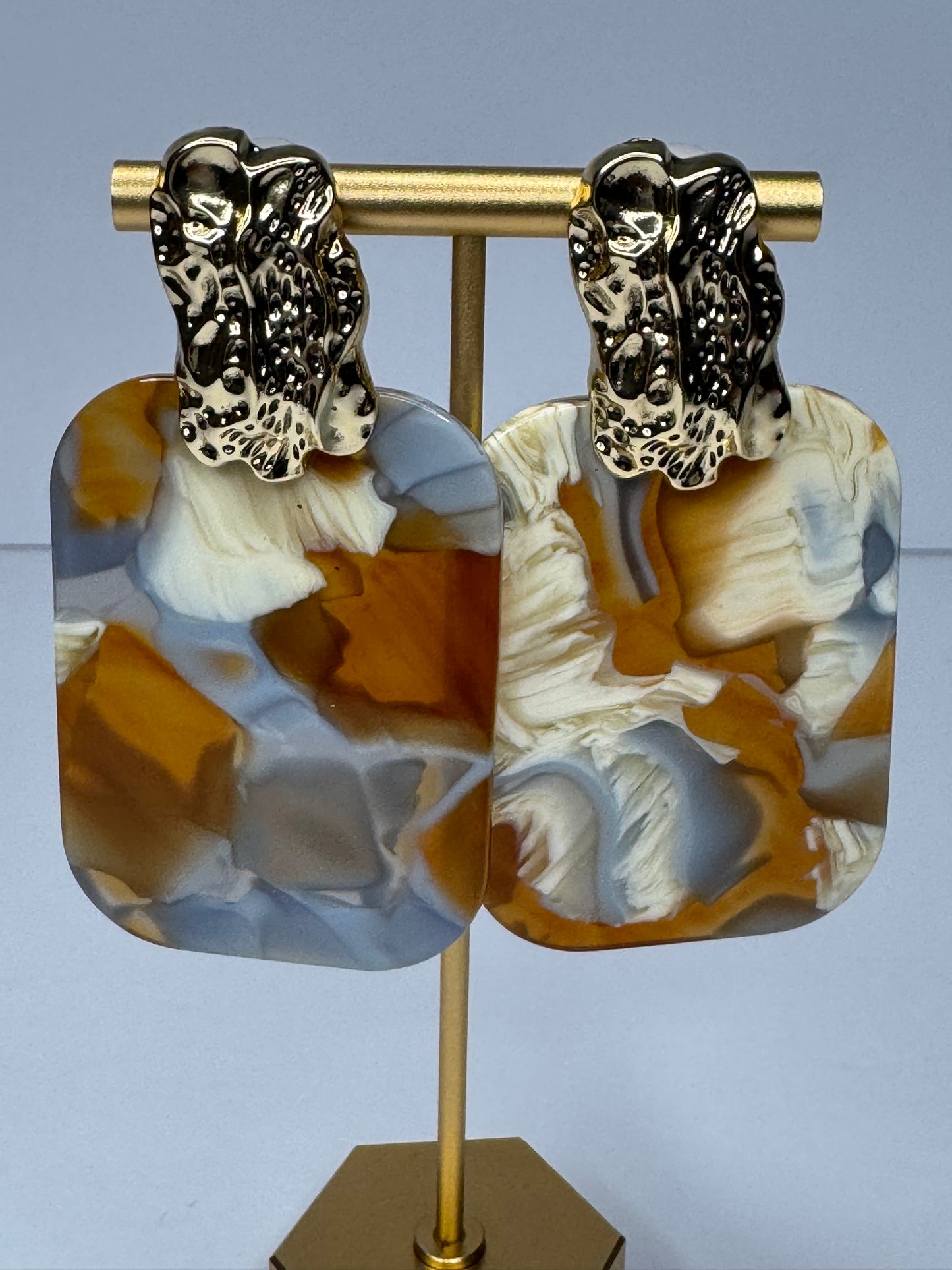 Golden Tide Earrings (Brown)