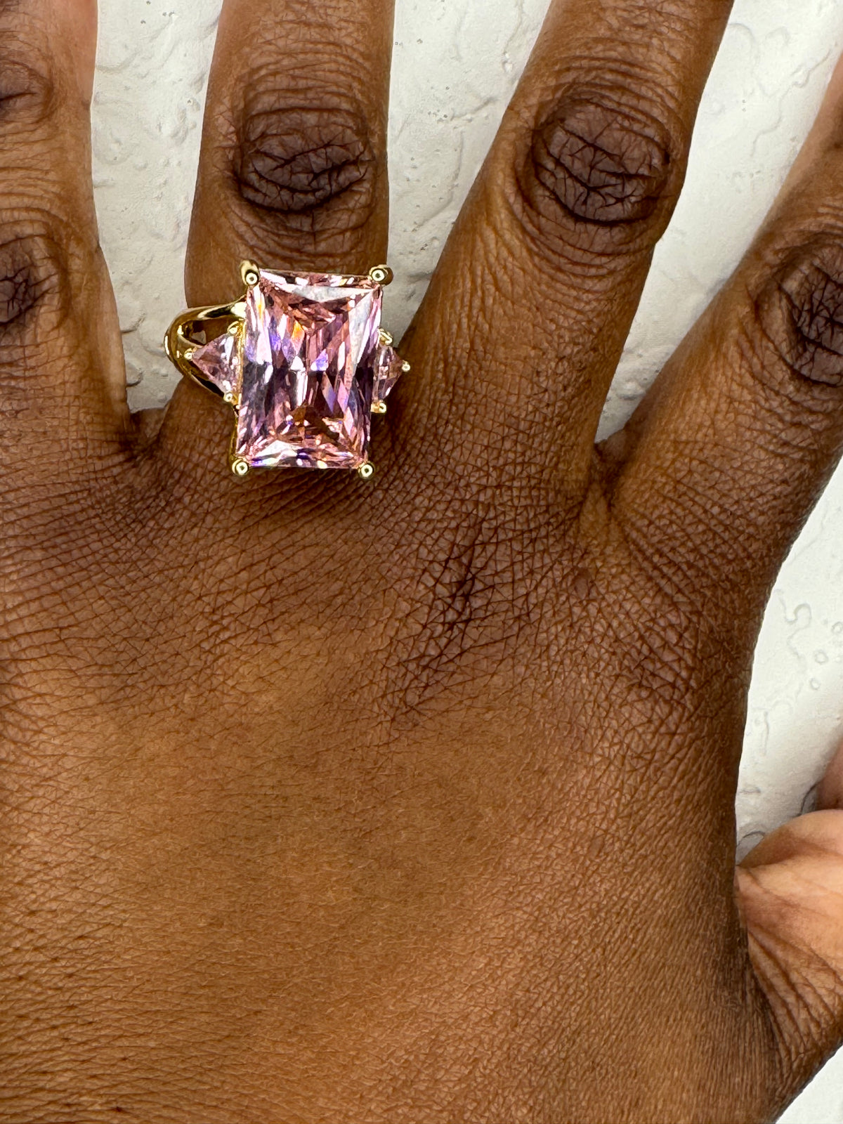 Pink/Gold Gem Ring
