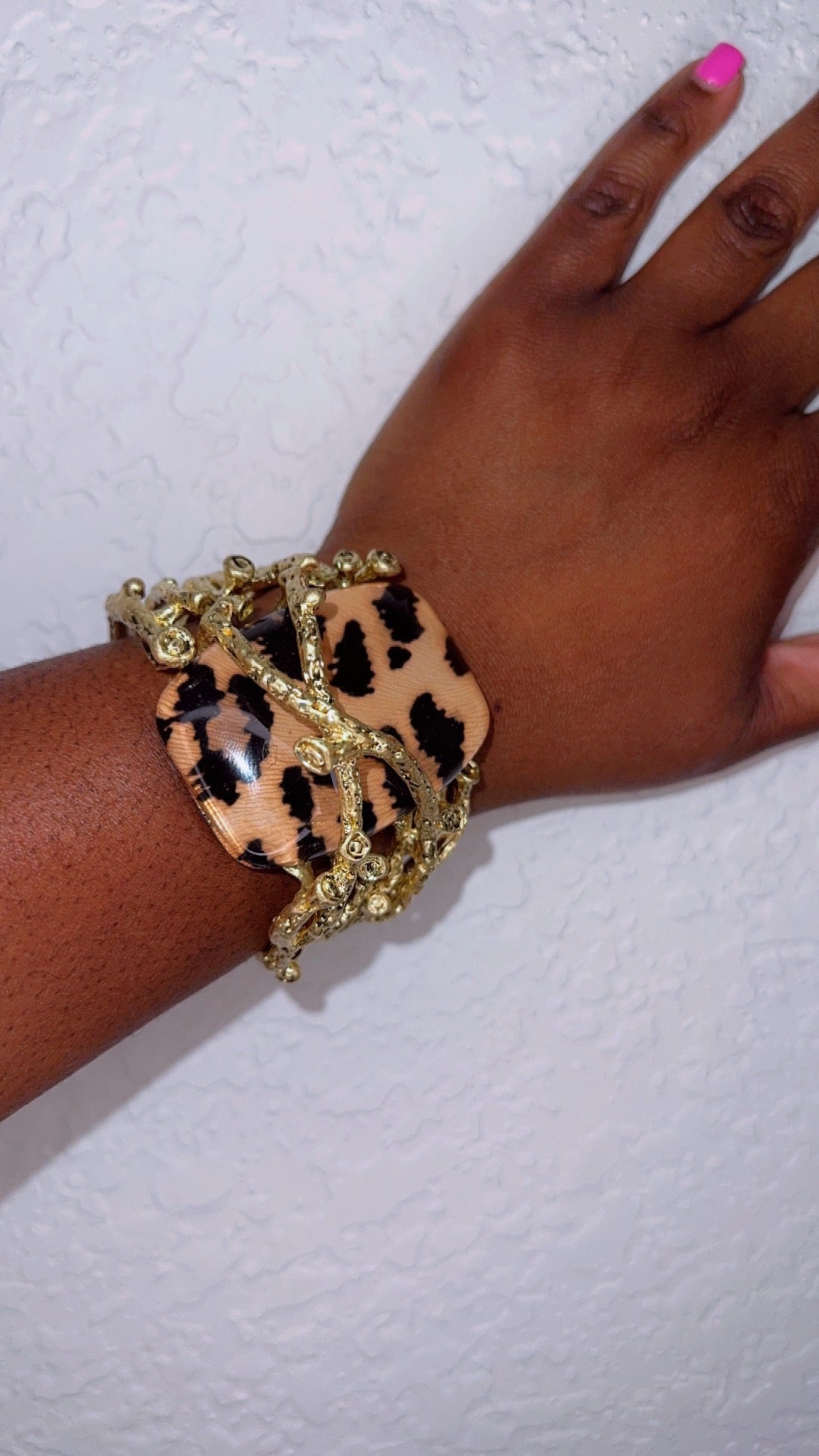 Leopard Luxe Cuff Bracelet
