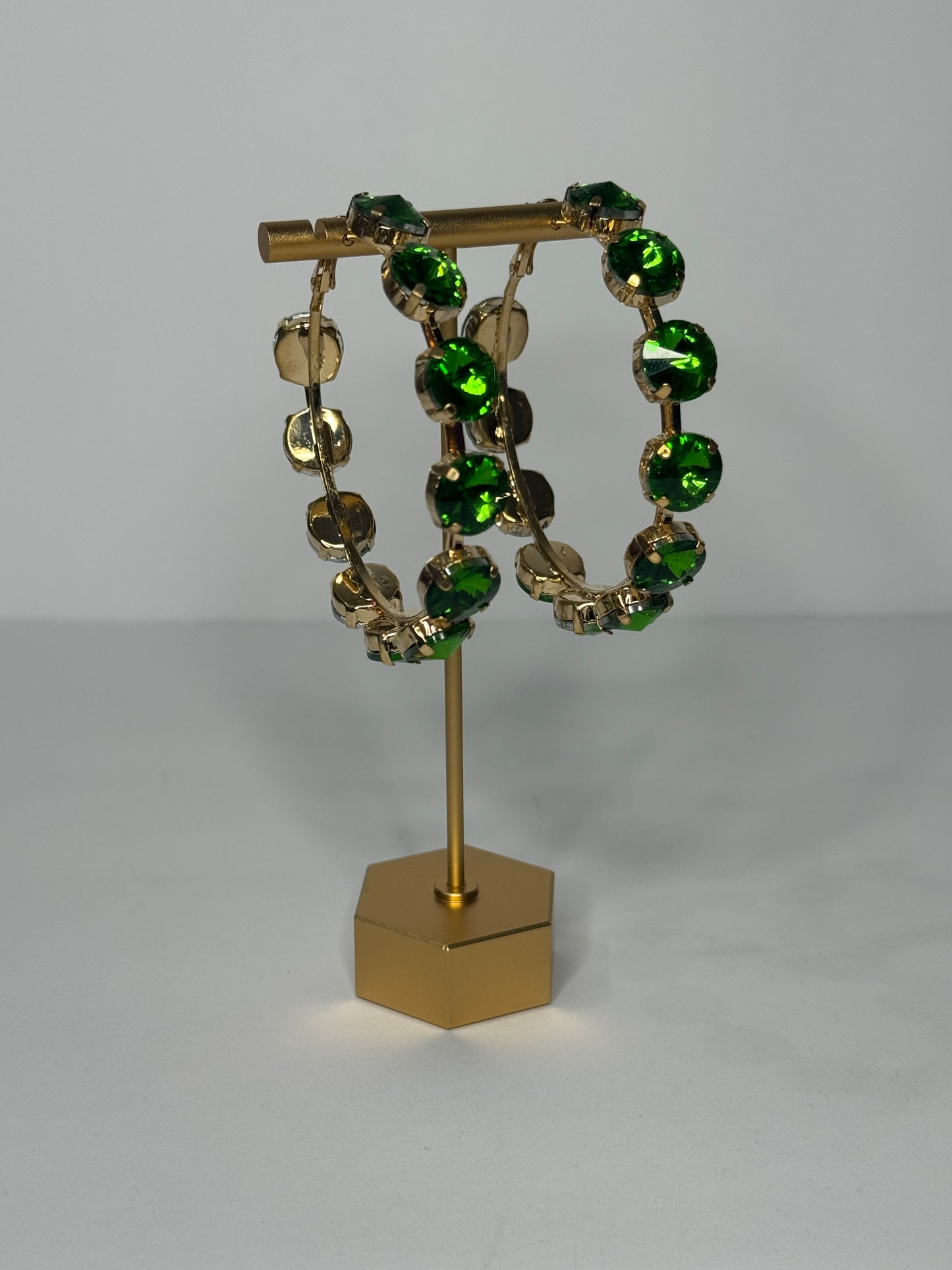 Gem Hoop Earrings