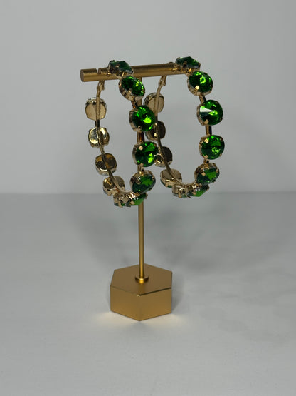 Gem Hoop Earrings