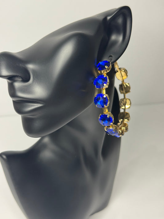 Gem Hoop Earrings