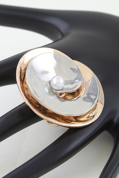 Swirl Mixed Metal Ring
