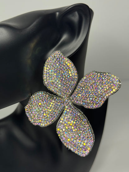 Stone Flower Earrings
