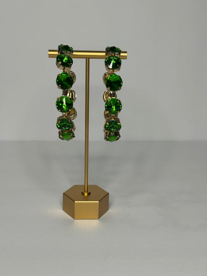 Gem Hoop Earrings