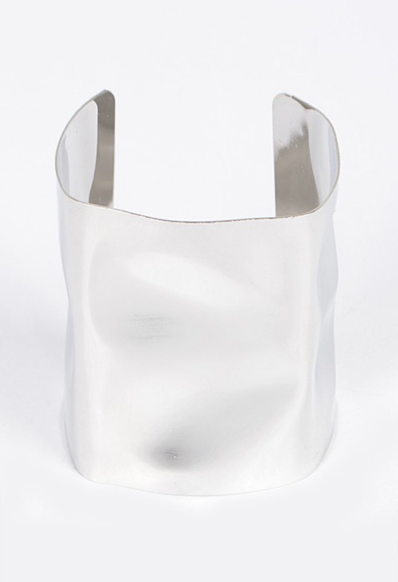 Dented Metal Cuff Bracelet