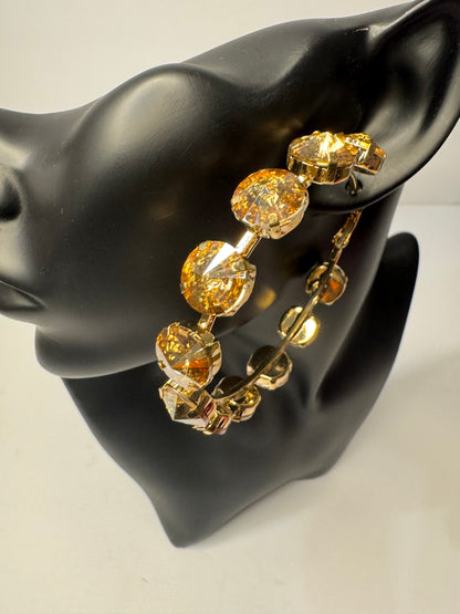 Gem Hoop Earrings