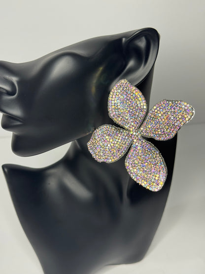 Stone Flower Earrings