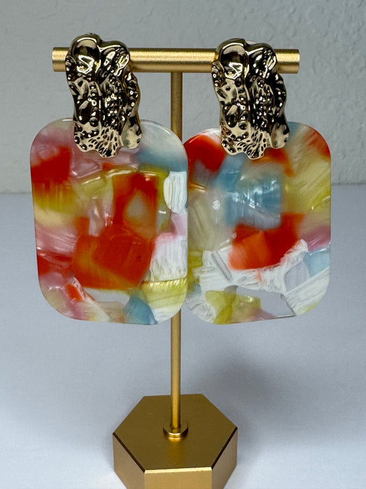 Golden Tide Earrings (Multicolored)