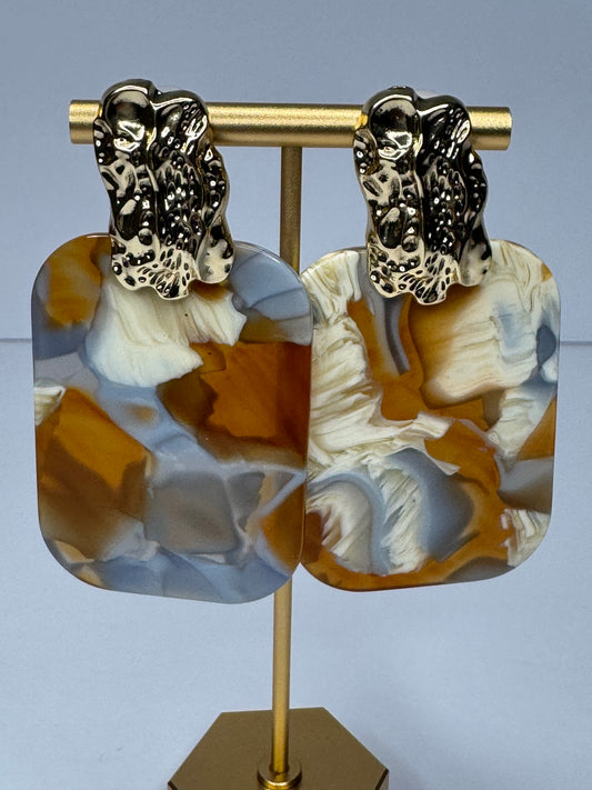 Golden Tide Earrings (Brown)