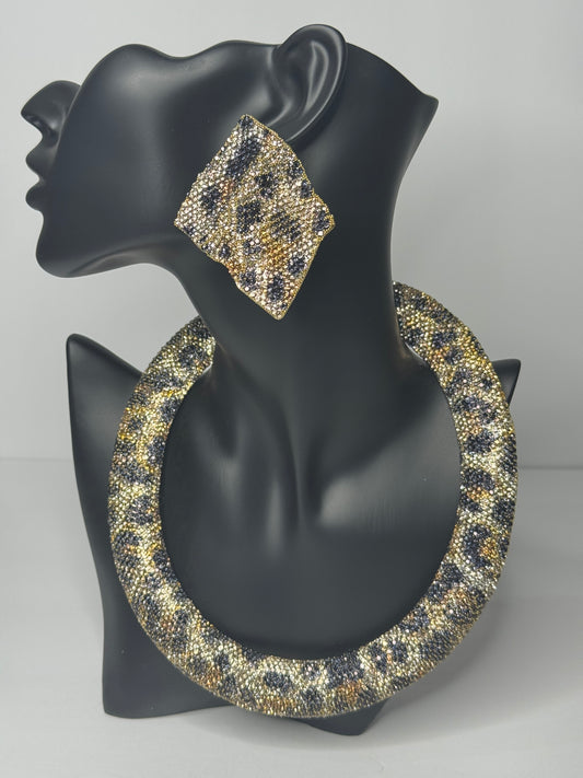 Leopard Necklace Set