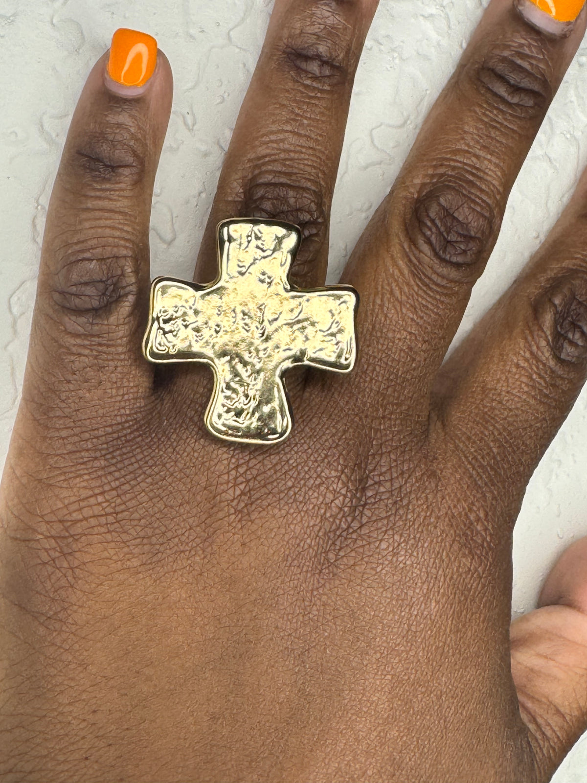 Gold Cross Ring