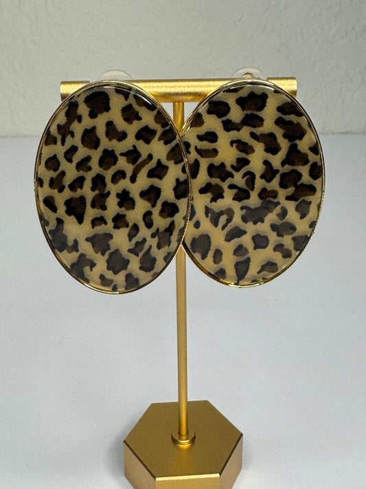 Leopard Stud Earrings