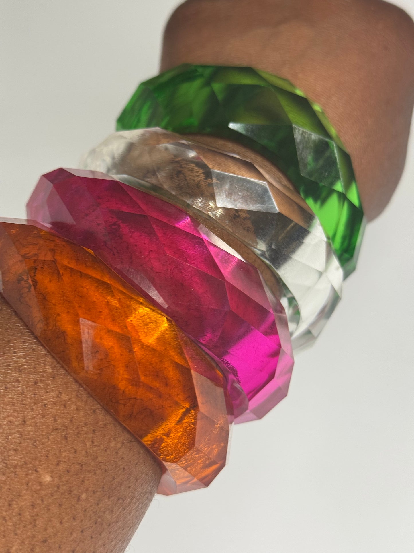 So Icy Clear Bangles