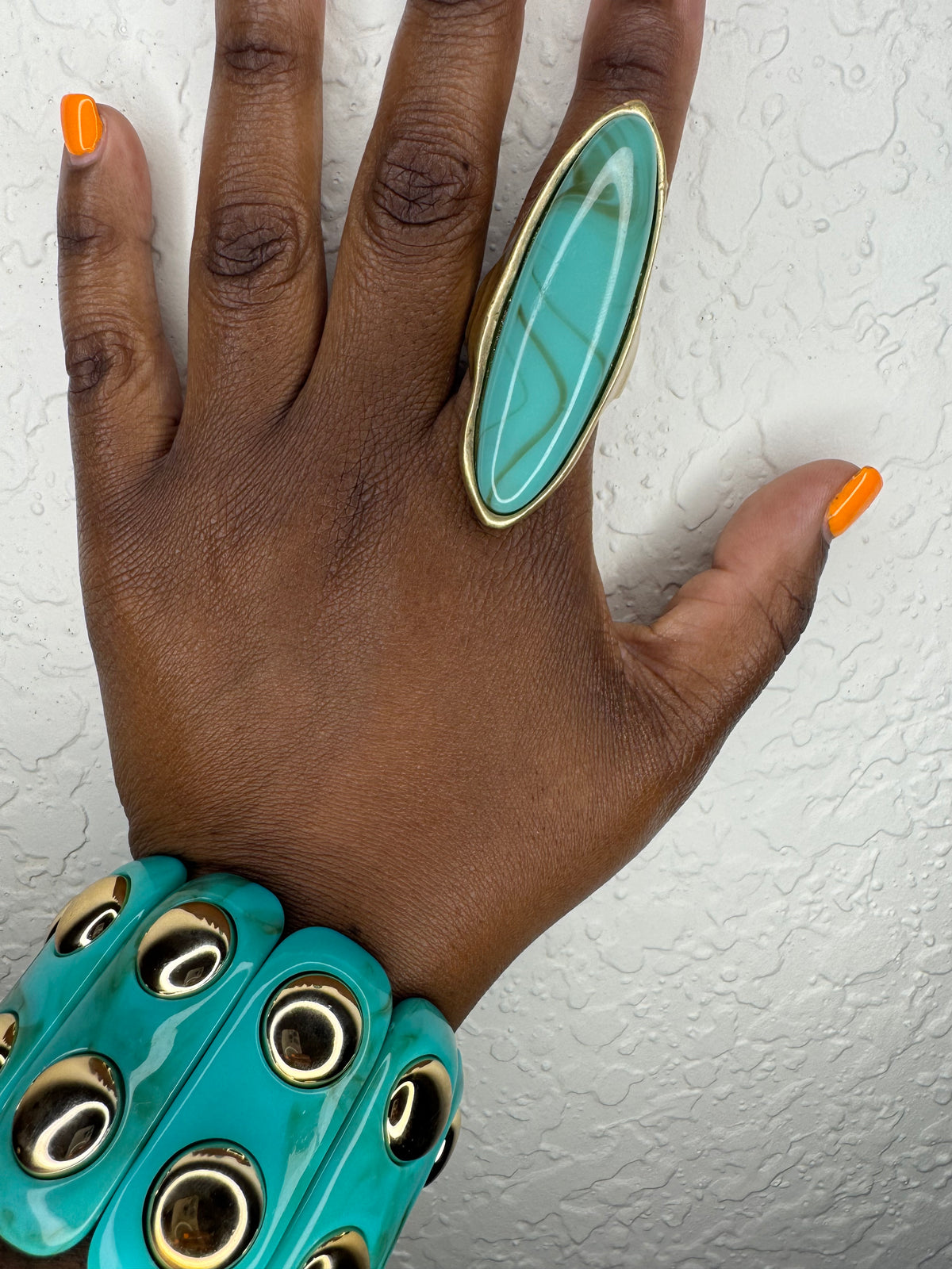Terra Stone Expandable Ring (Turquoise)