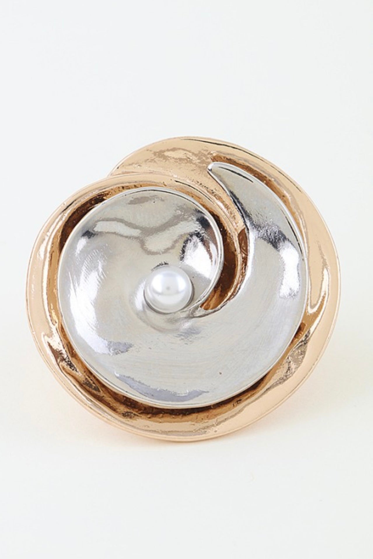 Swirl Mixed Metal Ring