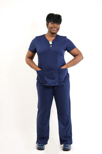 In Too Deep V-Neck Stretch Scrub Top