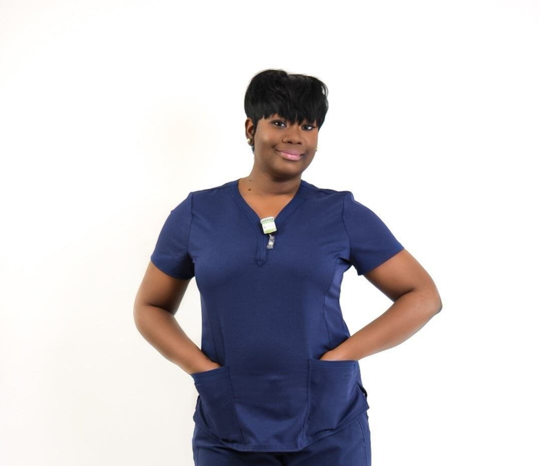 In Too Deep V-Neck Stretch Scrub Top