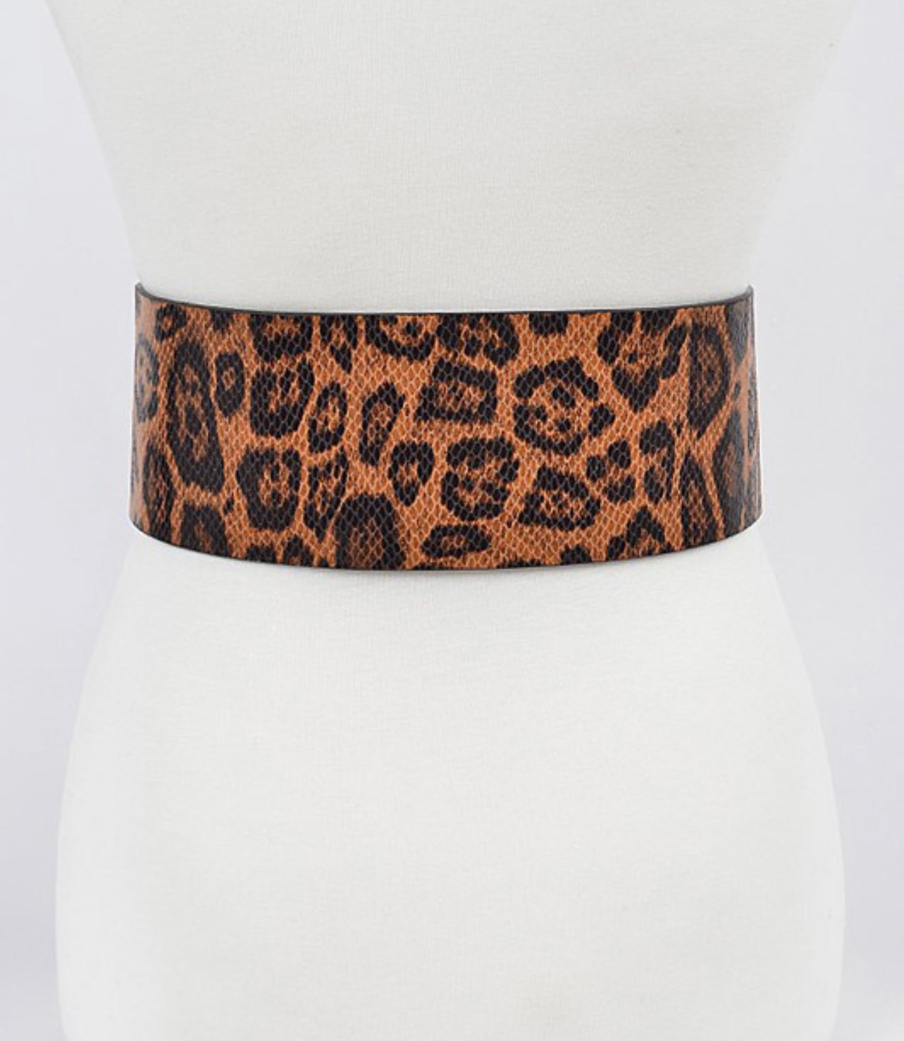 Leopard Jumbo Buckle Belt